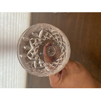 SET(4) VTG WATERFORD Crystal LISMORE Hock Wine Glasses SIGNED, IRELAND 7.5"H