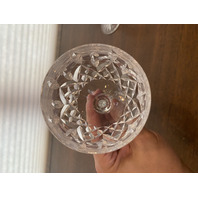 SET(4) VTG WATERFORD Crystal LISMORE Hock Wine Glasses SIGNED, IRELAND 7.5"H