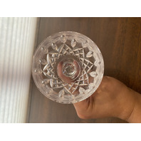 SET(4) VTG WATERFORD Crystal LISMORE Hock Wine Glasses SIGNED, IRELAND 7.5"H