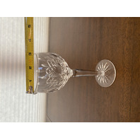 SET(4) VTG WATERFORD Crystal LISMORE Hock Wine Glasses SIGNED, IRELAND 7.5"H