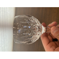 SET(4) VTG WATERFORD Crystal LISMORE Hock Wine Glasses SIGNED, IRELAND 7.5"H