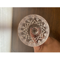 SET(4) VTG WATERFORD Crystal LISMORE Hock Wine Glasses SIGNED, IRELAND 7.5"H