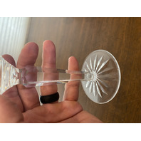 SET(4) VTG WATERFORD Crystal LISMORE Hock Wine Glasses SIGNED, IRELAND 7.5"H