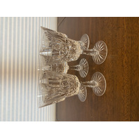 SET(5) VTG WATERFORD Crystal "KYLEMORE" Water Goblets 6.75"H, SIGNED