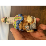 1996 VTG Fitz & Floyd Countryside Rocking chair/Barrel/Cat Salt & Pepper Shakers