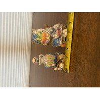 1996 VTG Fitz & Floyd Countryside Rocking chair/Barrel/Cat Salt & Pepper Shakers