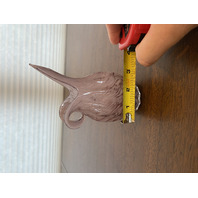 Small Lefton Purple & White Splatter Art Glass Vase W/Label 6.5"H JAPAN