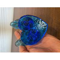 VTG Leo Ward 1994 Duo Blue Birds Of Happiness On/Heart Pedestal Figurine 2.75"H