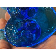 VTG Leo Ward 1994 Duo Blue Birds Of Happiness On/Heart Pedestal Figurine 2.75"H