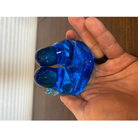 VTG Leo Ward 1994 Duo Blue Birds Of Happiness On/Heart Pedestal Figurine 2.75"H