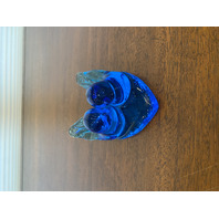 VTG Leo Ward 1994 Duo Blue Birds Of Happiness On/Heart Pedestal Figurine 2.75"H