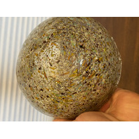 VTG MURANO Multicolored Silver Flake Confetti Ashtray Bowl 6"L ITALY