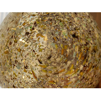 VTG MURANO Multicolored Silver Flake Confetti Ashtray Bowl 6"L ITALY