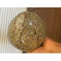 VTG MURANO Multicolored Silver Flake Confetti Ashtray Bowl 6"L ITALY