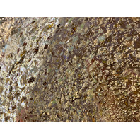 VTG MURANO Multicolored Silver Flake Confetti Ashtray Bowl 6"L ITALY