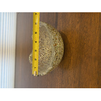 VTG MURANO Multicolored Silver Flake Confetti Ashtray Bowl 6"L ITALY