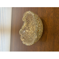 VTG MURANO Multicolored Silver Flake Confetti Ashtray Bowl 6"L ITALY