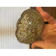 VTG MURANO Multicolored Silver Flake Confetti Ashtray Bowl 6"L ITALY