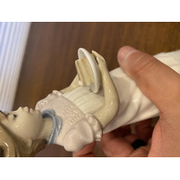 VTG LLADRO HAPPY BIRTHDAY Glossy Girl W/CakeFigurine #5429, 8"H SPAIN