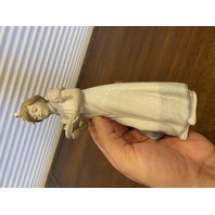 VTG LLADRO HAPPY BIRTHDAY Glossy Girl W/CakeFigurine #5429, 8"H SPAIN