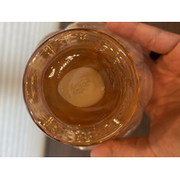 FENTON Pink Iridescent DRAPERY Art Glass Pitcher 7.5"H