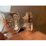 VTG STEUBEN Crystal Twisted Stem Toothpick Holder 3.25"H