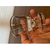 VTG STEUBEN Crystal Twisted Stem Toothpick Holder 3.25"H