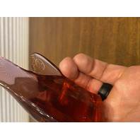 VTG FENTON Pink/Dusty Rose Glass Long Tail Bird Of Happiness Paperweight 5.25"L