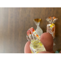 Small American Fostoria Plate & 9 Hand Blown Art Glass Candies SET(10)