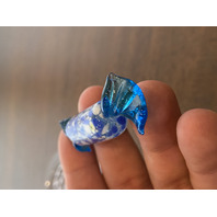 Small American Fostoria Plate & 9 Hand Blown Art Glass Candies SET(10)