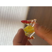 Small American Fostoria Dish & 8 Hand Blown Art Glass Candies SET(9)