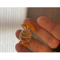 Small American Fostoria Dish & 8 Hand Blown Art Glass Candies SET(9)