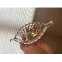 Small American Fostoria Dish & 8 Hand Blown Art Glass Candies SET(9)