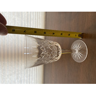 SET(8) VTG WATERFORD Crystal LISMORE Water Goblets 7"H, SIGNED, IRELAND