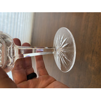 SET(8) VTG WATERFORD Crystal LISMORE Water Goblets 7"H, SIGNED, IRELAND