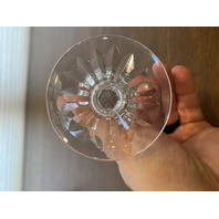 SET(12) VTG WATERFORD Crystal LISMORE Claret Wine Glasses SIGNED 5.75"H