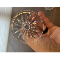 SET(12) VTG WATERFORD Crystal LISMORE Claret Wine Glasses SIGNED 5.75"H