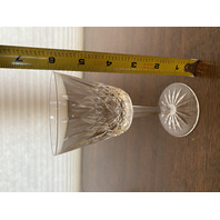 SET(12) VTG WATERFORD Crystal LISMORE Claret Wine Glasses SIGNED 5.75"H