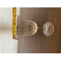 SET(12) VTG WATERFORD Crystal LISMORE Claret Wine Glasses SIGNED 5.75"H