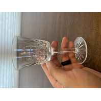 SET(12) VTG WATERFORD Crystal LISMORE Claret Wine Glasses SIGNED 5.75"H