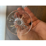 SET(12) VTG WATERFORD Crystal LISMORE Claret Wine Glasses SIGNED 5.75"H