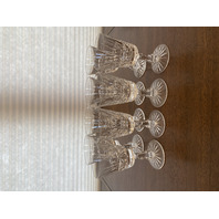 SET(8) VTG WATERFORD CRYSTAL "KYLEMORE" Claret Wine Glasses 6"H SIGNED