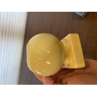 PAIR Of FIESTAWARE Yellow & Blue Round Bulb Candle Holders 3.5"H RETIRED