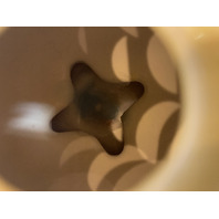 PAIR Of FIESTAWARE Yellow & Blue Round Bulb Candle Holders 3.5"H RETIRED