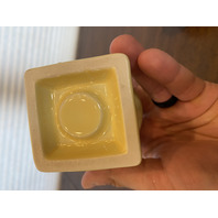 PAIR Of FIESTAWARE Yellow & Blue Round Bulb Candle Holders 3.5"H RETIRED