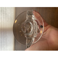 PAIR Of VTG American Fostoria Cubist Candlesticks 8.5"L