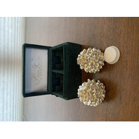 Silver Treasures By Godinger Silver Plated Pine Cone Salt & Pepper Shakers 2"H