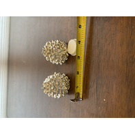 Silver Treasures By Godinger Silver Plated Pine Cone Salt & Pepper Shakers 2"H