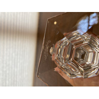 PAIR Of VTG VAL ST LAMBERT Crystal ELYSEE Candlesticks SIGNED 11"H BELGIUM