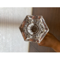 PAIR Of VTG VAL ST LAMBERT Crystal ELYSEE Candlesticks SIGNED 11"H BELGIUM